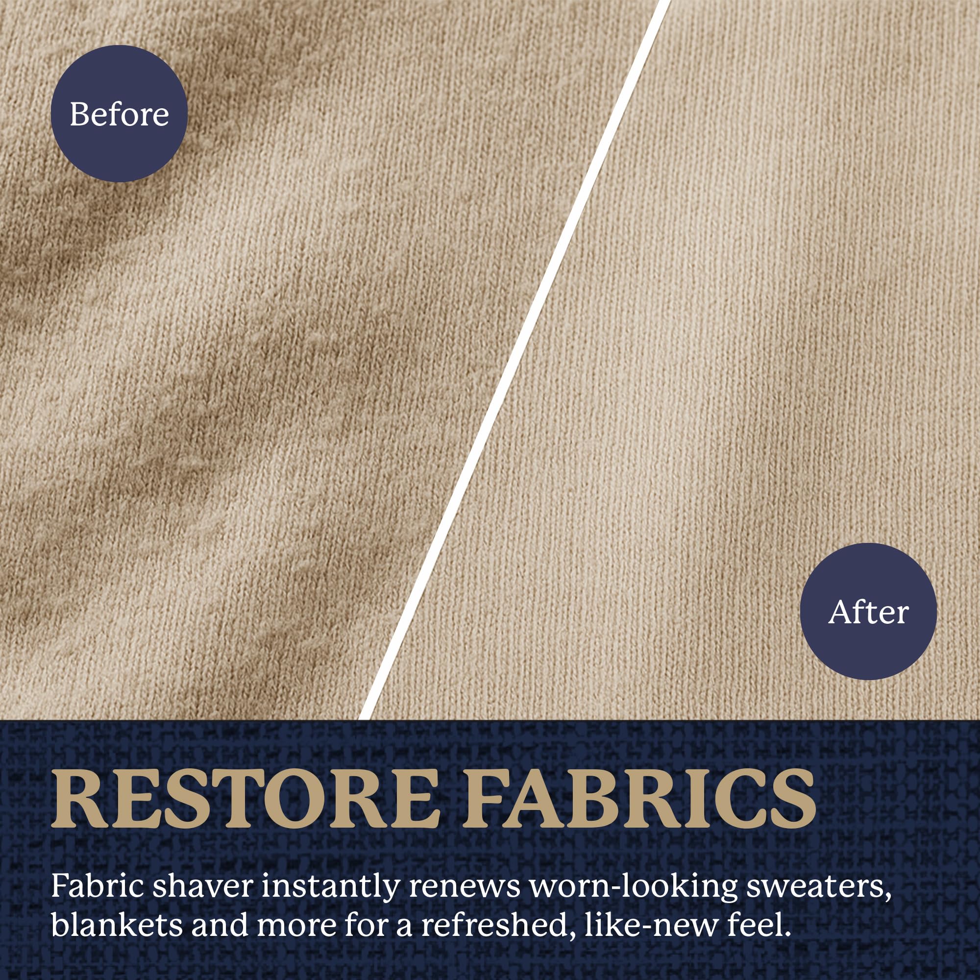 Farberware Fabric Shaver & Lint Remover Set–Battery Operated Sweater Shaver with Triple Blades and Extra Sticky Roller for Pet Hair, Fuzz & Pilling on Clothes, Upholstery & Bedding (Sage, Small) - Image 5